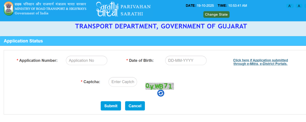 check driving licence status